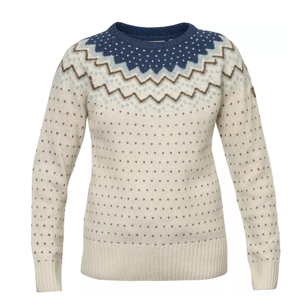 Fjällräven Ovik Knit wool sweater in Glacier Green - XS